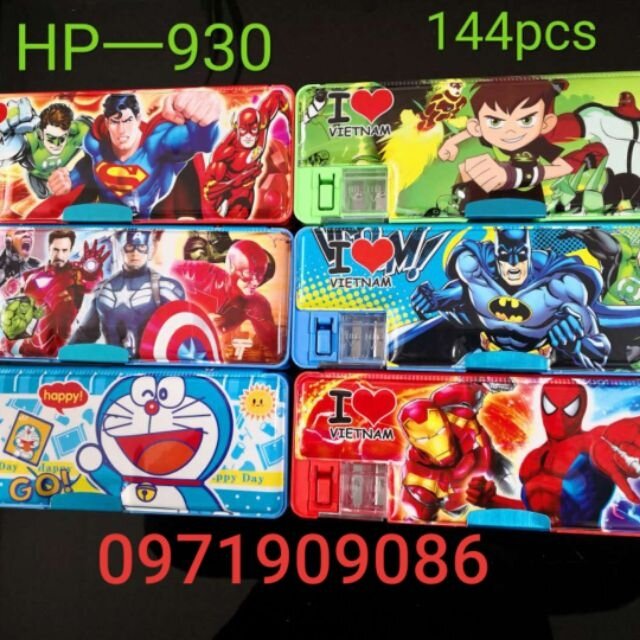 Hộp bút nam châm 2 mặt cho bé trai