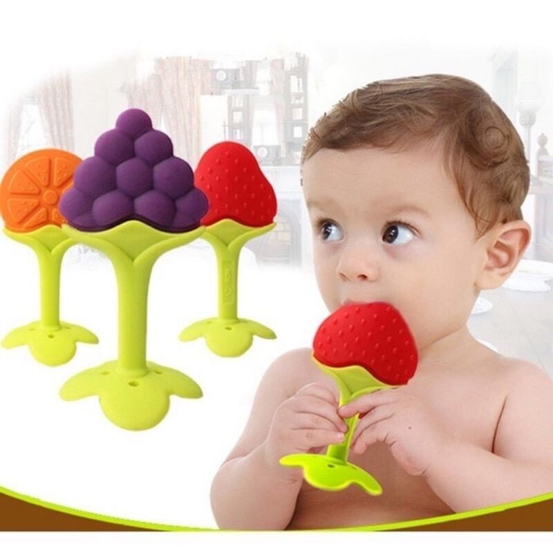 Cắn răng gặm nướu hình hoa quả cho bé (kèm hộp)