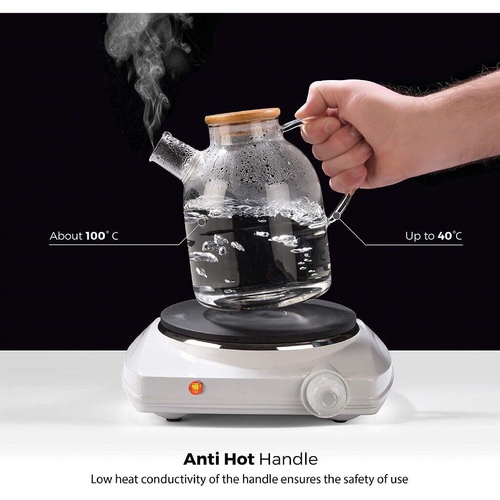 Bình thủy tinh nắp gỗ 1600ml