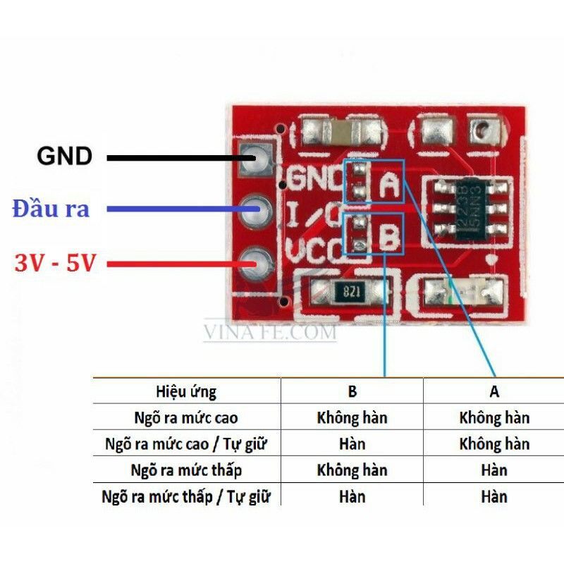 Modul nút cảm biến chạm TTP223_ Touch sensor