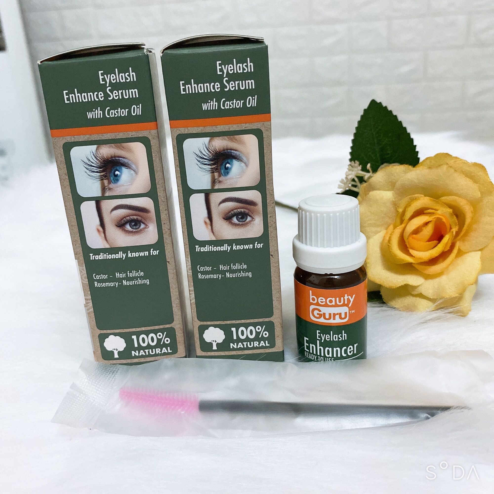 Serum Dưỡng dài, dày Lông Mi, Lông Mày với Tinh Dầu Thầu Dầu