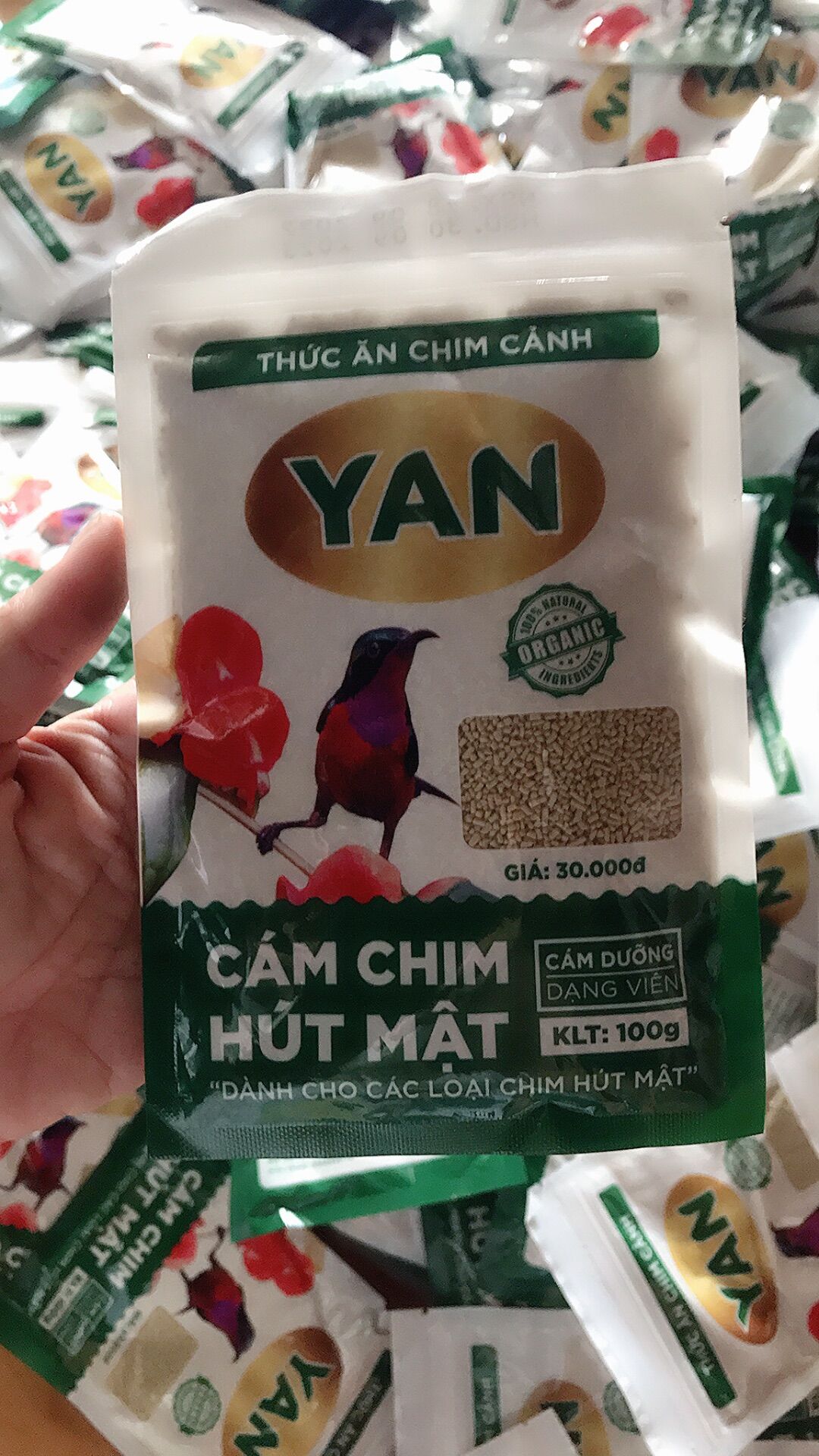 Cám Yan dành cho chim hút mật dưỡng