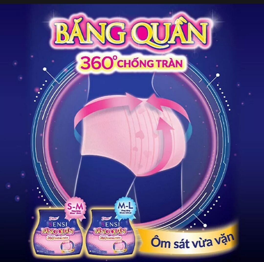 combo 3 băng vệ sinh Diana sensi băng quần size M-L- 1909