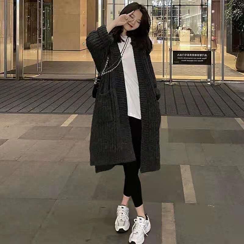 Áo khoác cardigan len dáng dài