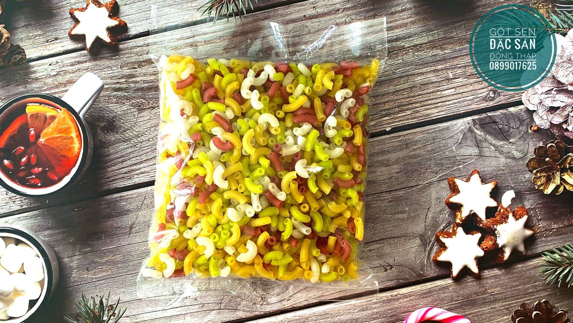 1Kg Nui rau củ (ống ngắn) [Đặc sản, Thơm ngon]