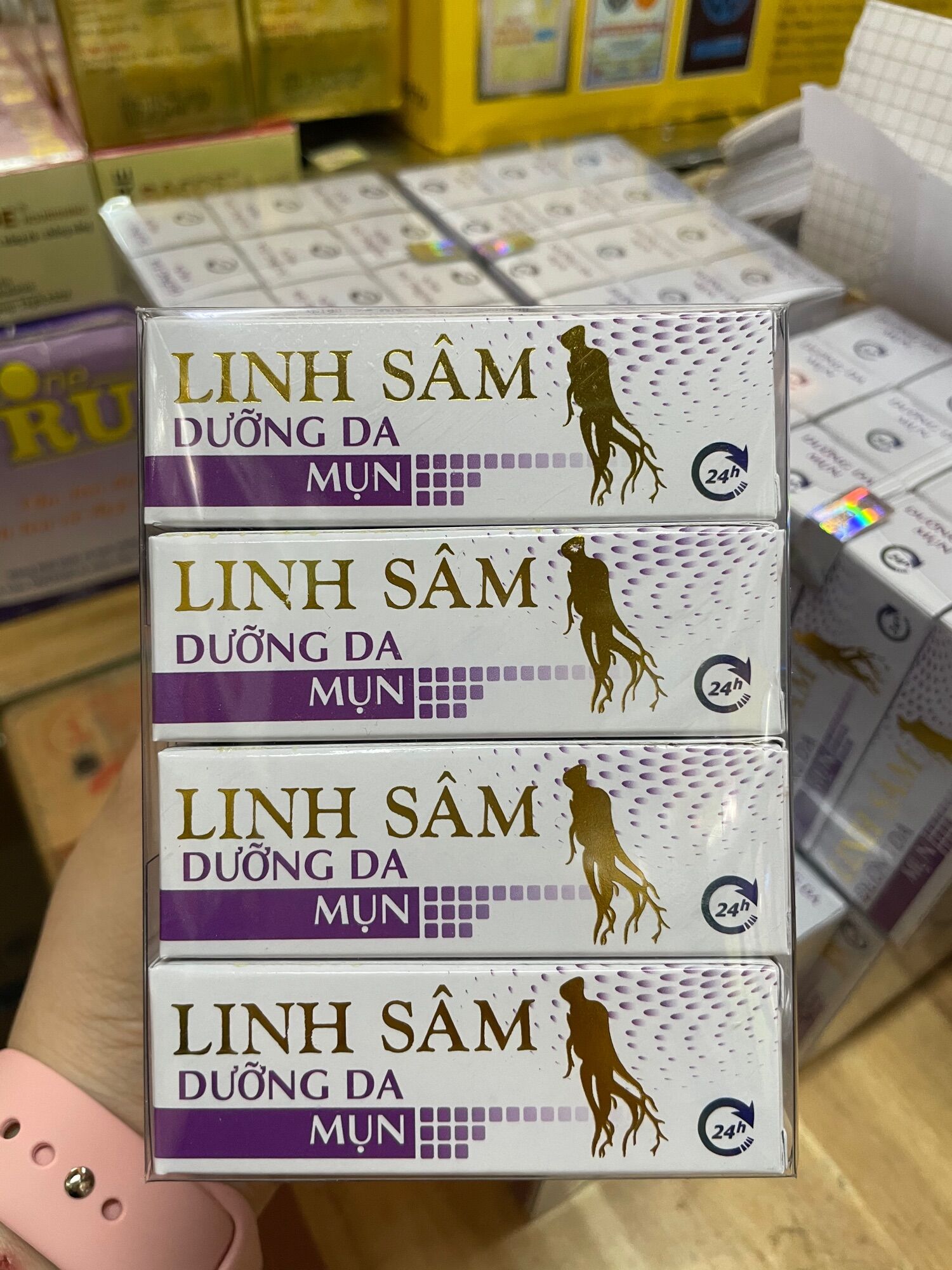 Lốc 12 hộp serum mụn Linh sâm