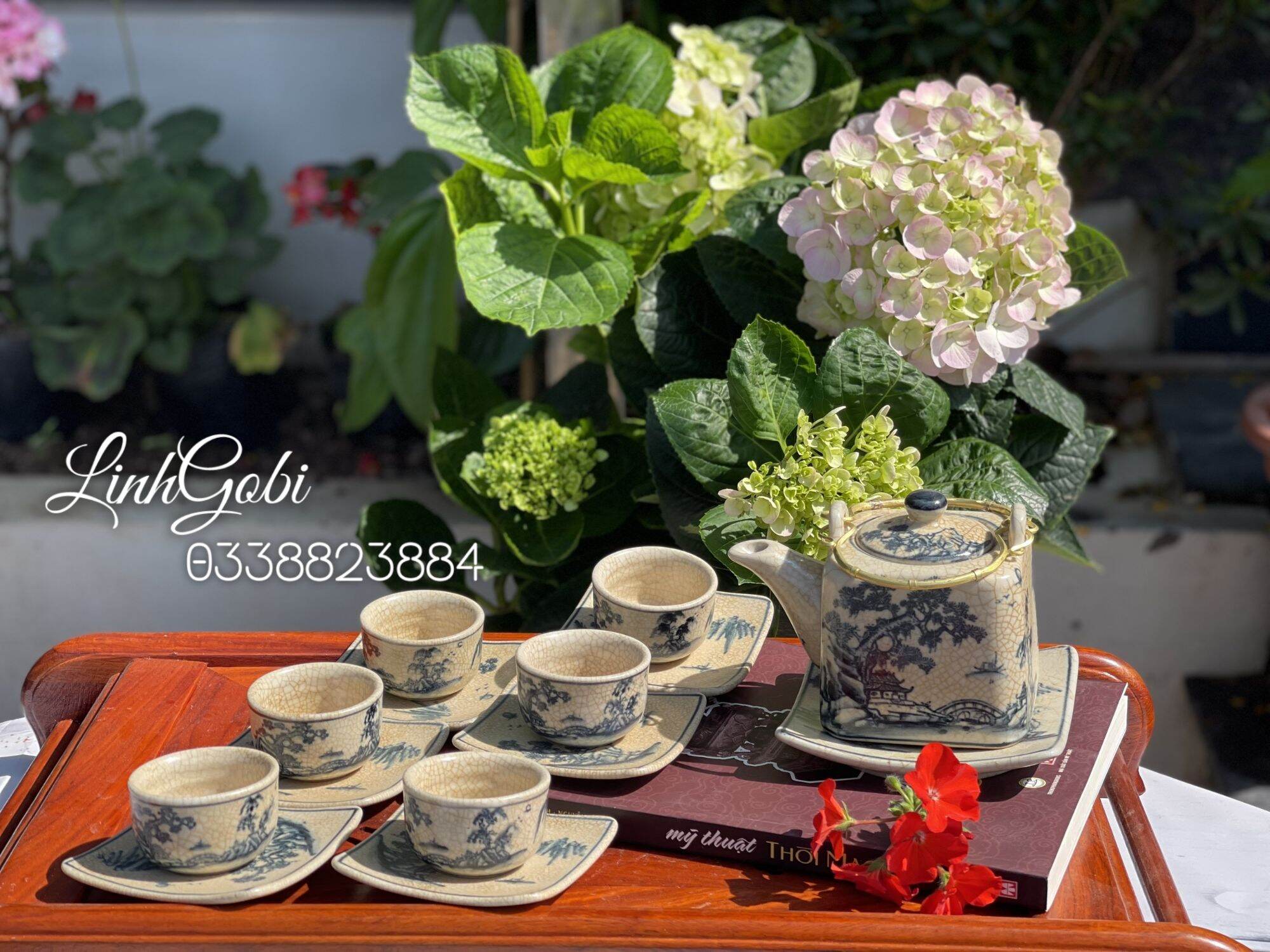 Ấm chén Men Rạn , Ấm chén Bát Tràng , ấm chén cổ