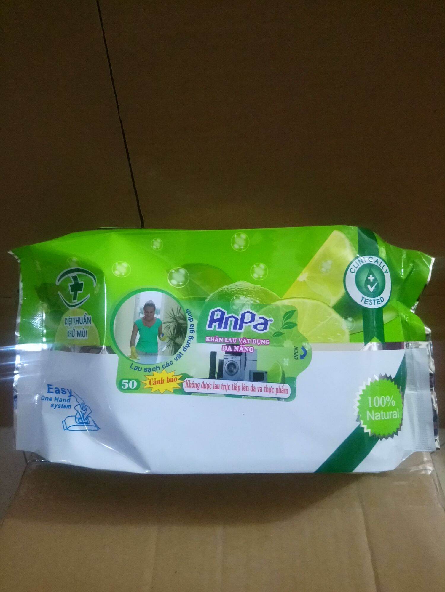 Khăn lau đa năng anpa 50 tờ
