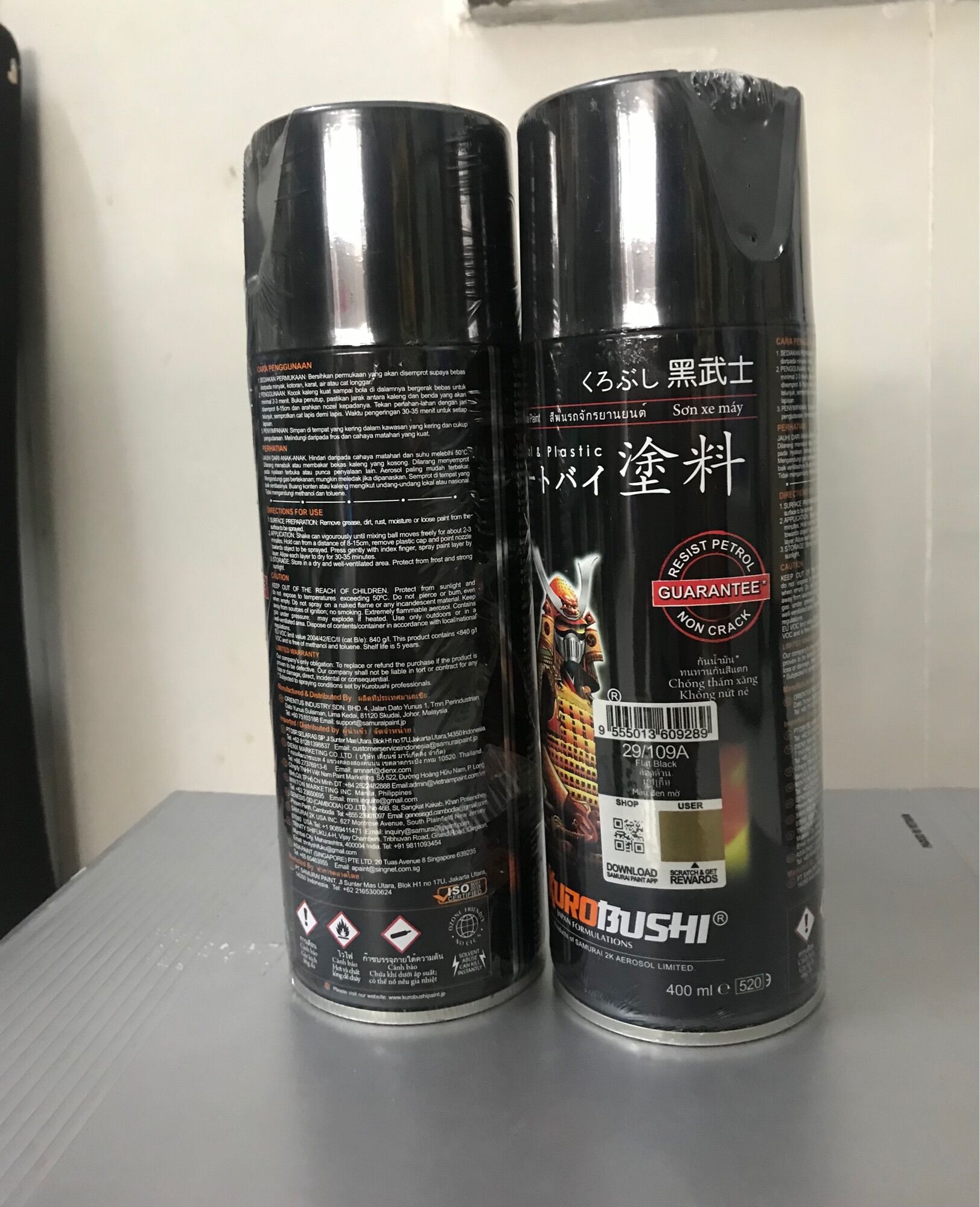 SƠN SAMURAI MÀU 109A - ĐEN NHÁM CỰC ĐẸP