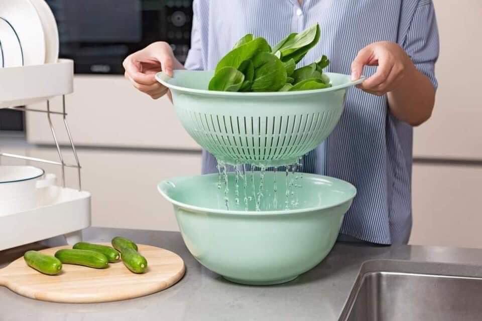 Bộ thau rỗ cao cấp yoko 30cm chiệu nhiệt độ cao -hkm vinamilk