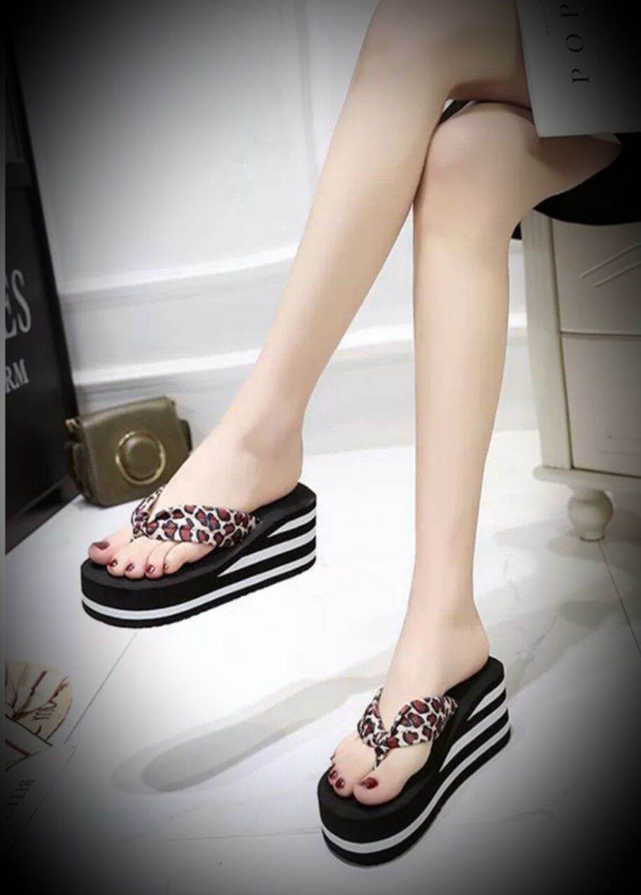 Dép kẹp xốp quai beo đế sọc 7f