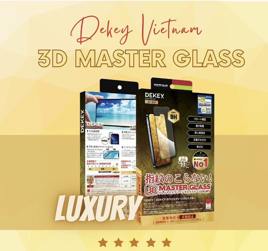 Kính Cường Lực Dekey 3D Luxury Master Nhật Bản