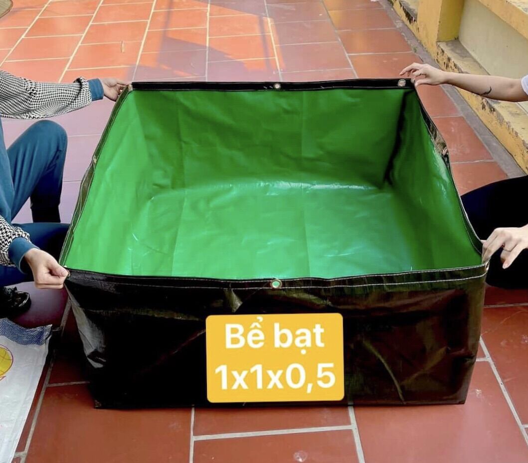 Bể bạt nuôi ốc ếch lươn cá thuỷ sinh 1x1x0,5
