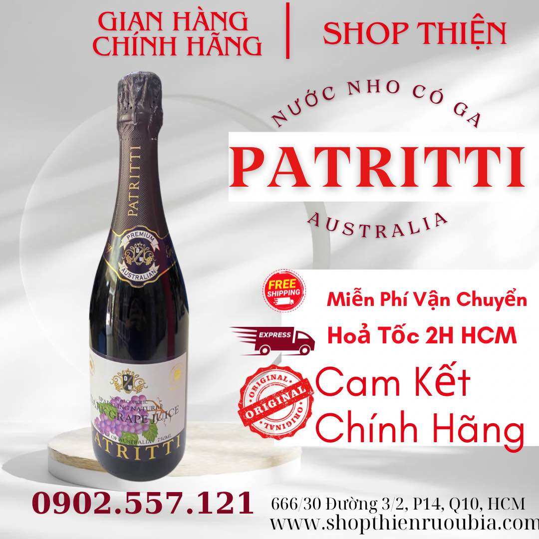 Nước Trái cây Úc 🇦🇺 Patritti 750ml - Nho Tím