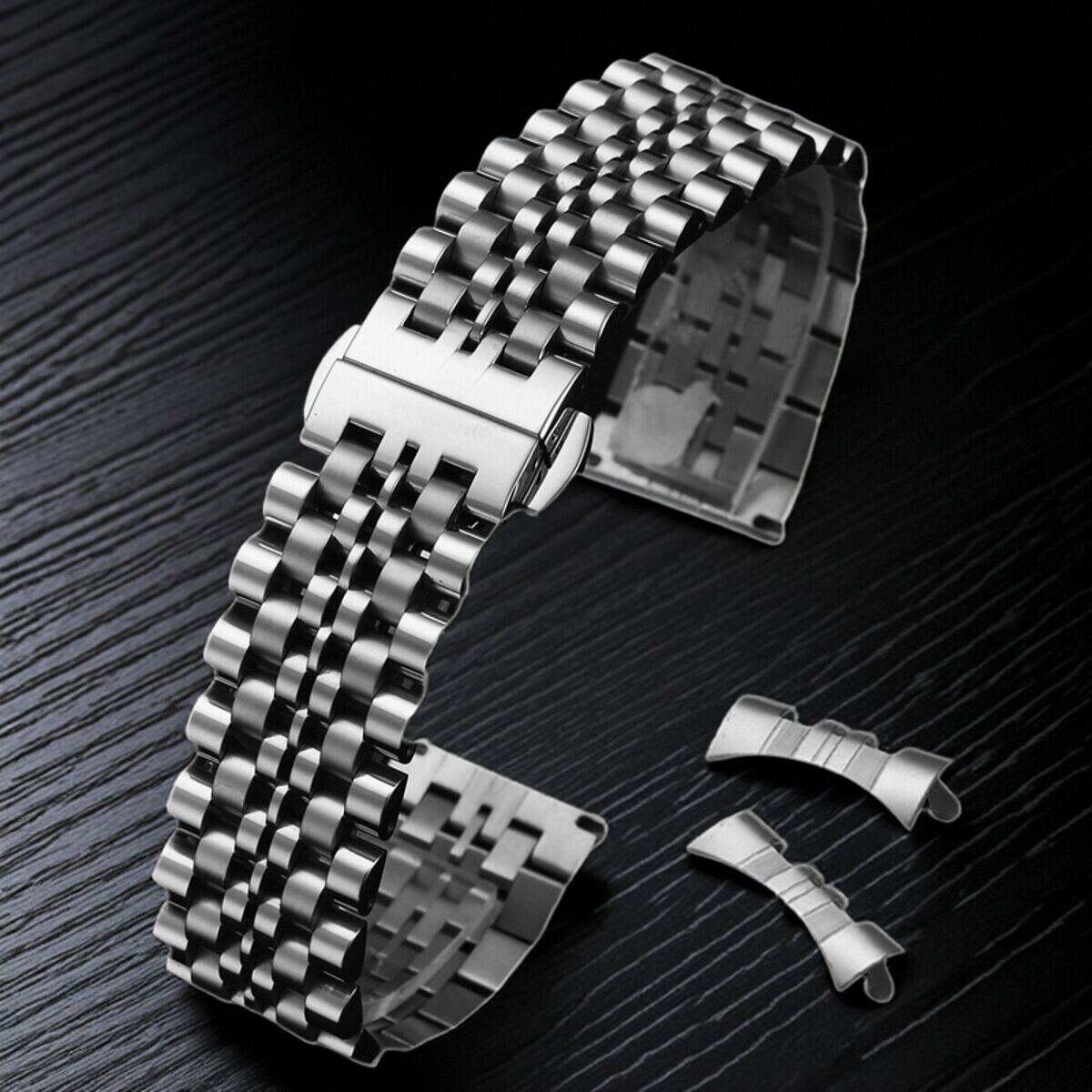 Dây Đeo Đồng Hồ Bằng Thép Không Gỉ Dây Đeo Đồng Hồ Nam Nữ Chất Liệu Thép Không Gỉ Phụ Kiện Phổ Thông Khóa Bướm Thích Hợp Cho Longines Casio