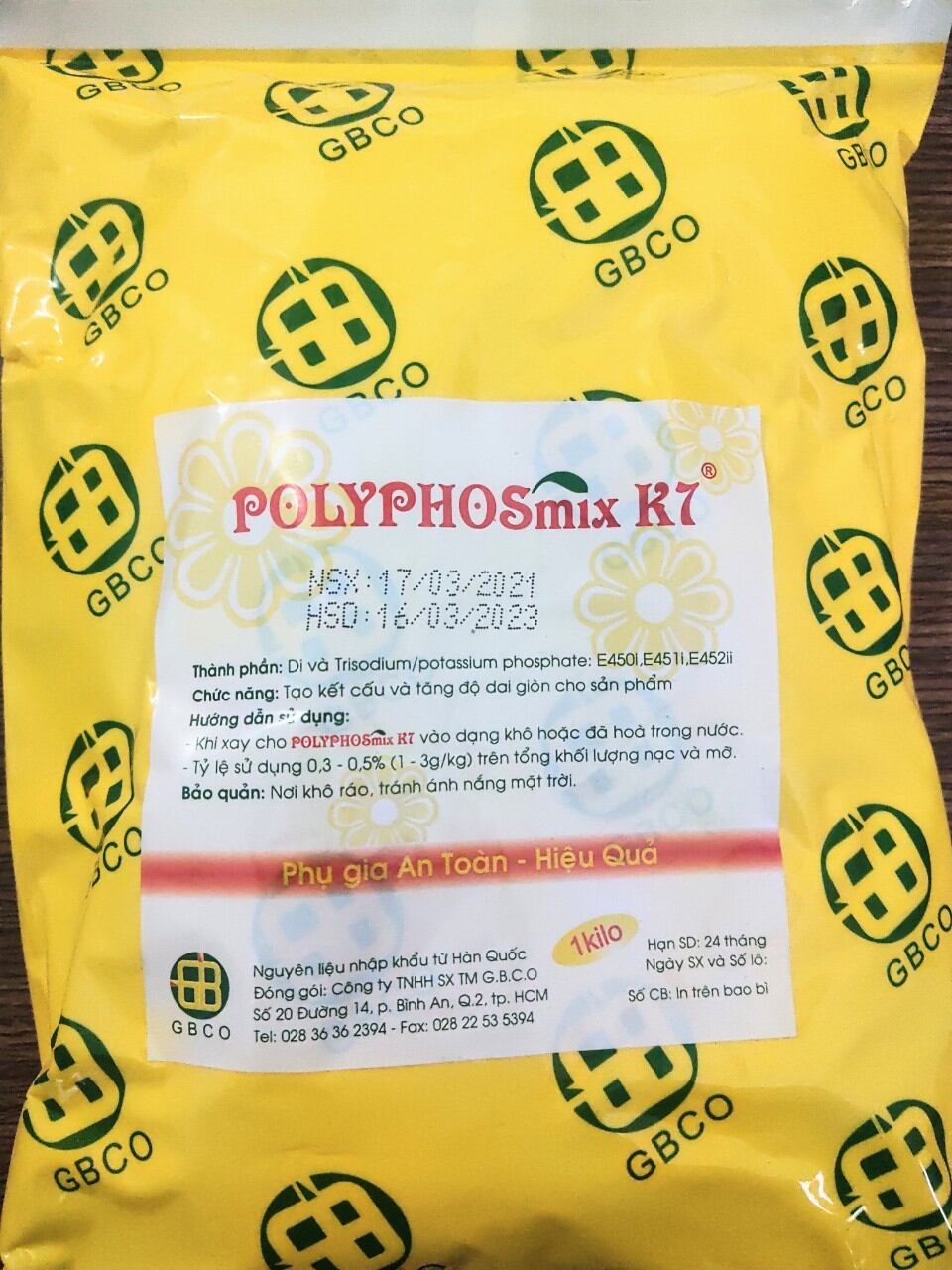 Phụ gia polyphosmix k7 tạo giòn dai cho giò chả