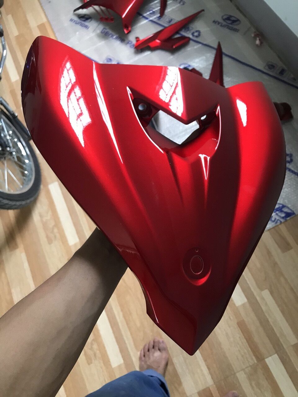 Sơn Màu Đỏ Candy 2K Tự bóng 4:1 ( Sơn oto xe máy )Đóng gói tùy chọn