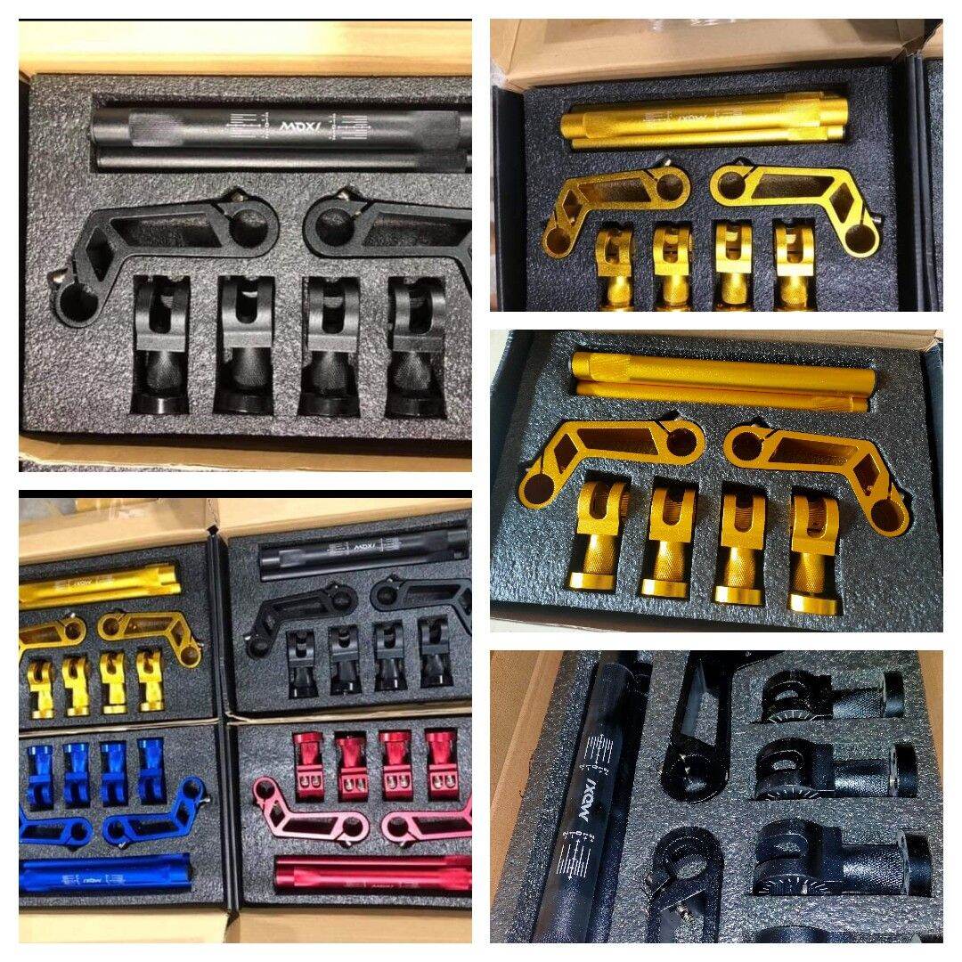 Ghi Đông 5 khúc Moxi Siêu đẹp Nhôm CNC