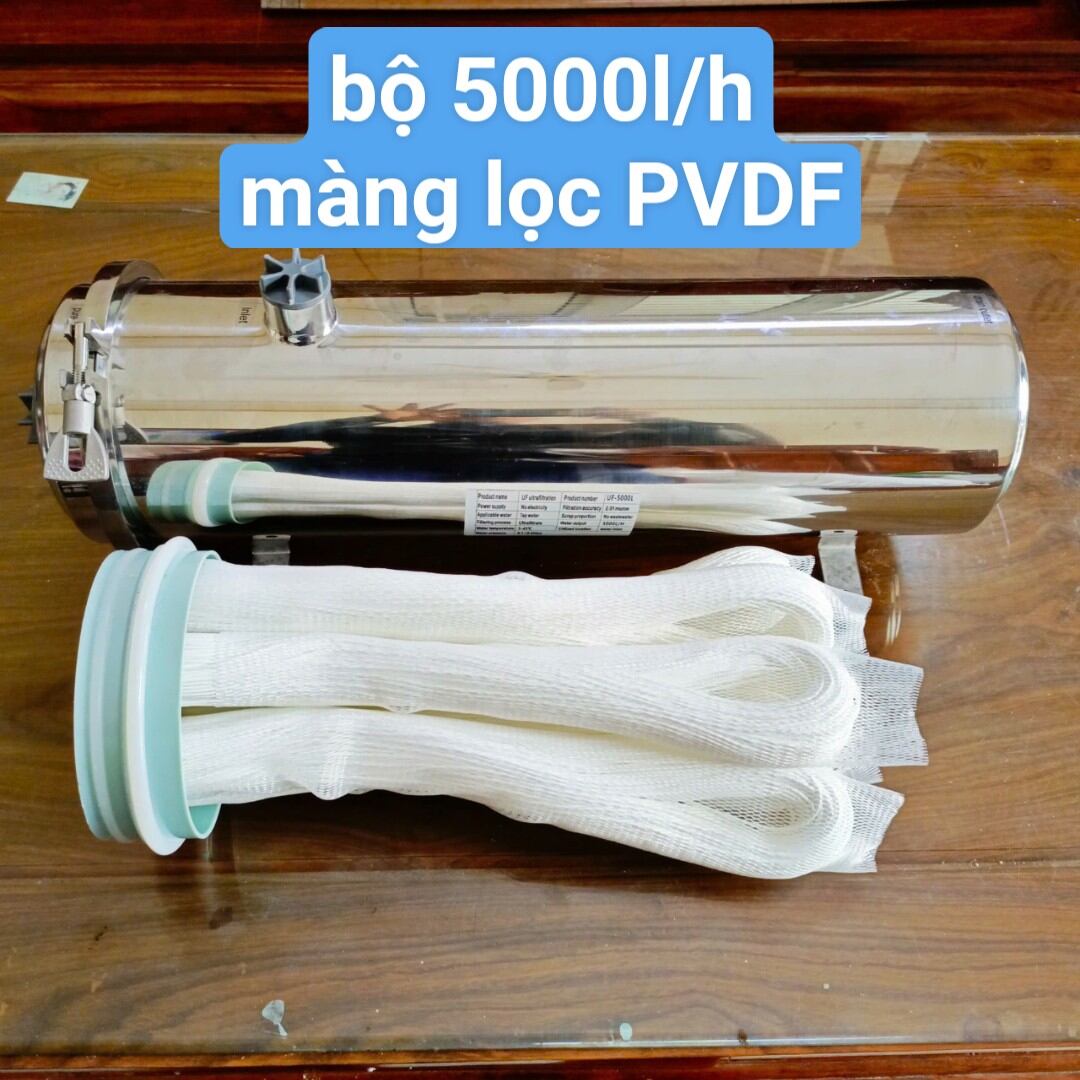 Thiết bị lọc nước Sinh hoạt 3000lit/h đến 10.000l/h công nghệ UF màng lọc PVDF siêu bền, có thể súc rửa sử dụng trong 3 năm