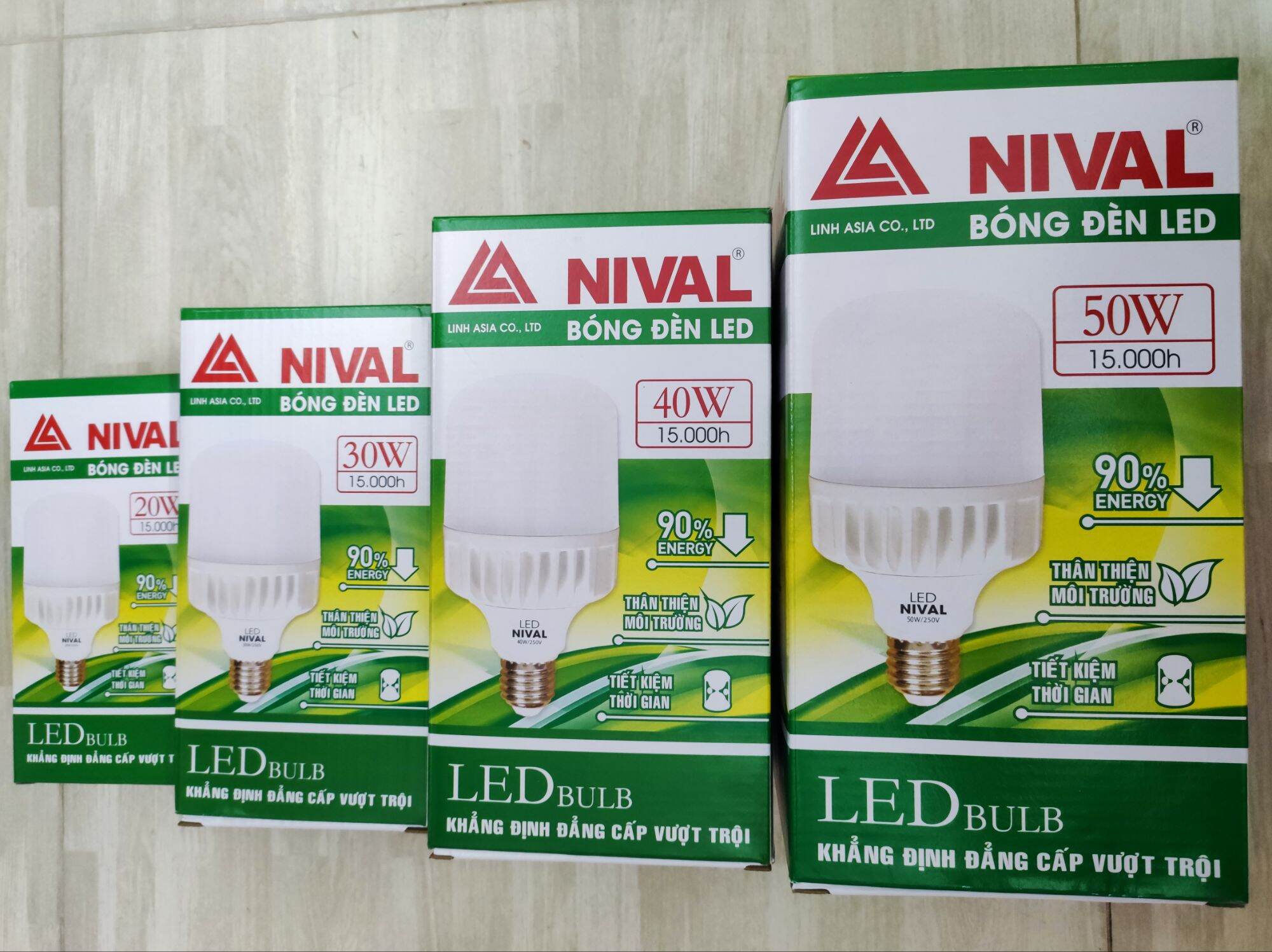 Bóng đèn led cao cấp. 50w 40w 30w 20w siêu sáng, tiết kiệm điện, led bulb trụ. tổng kho điện