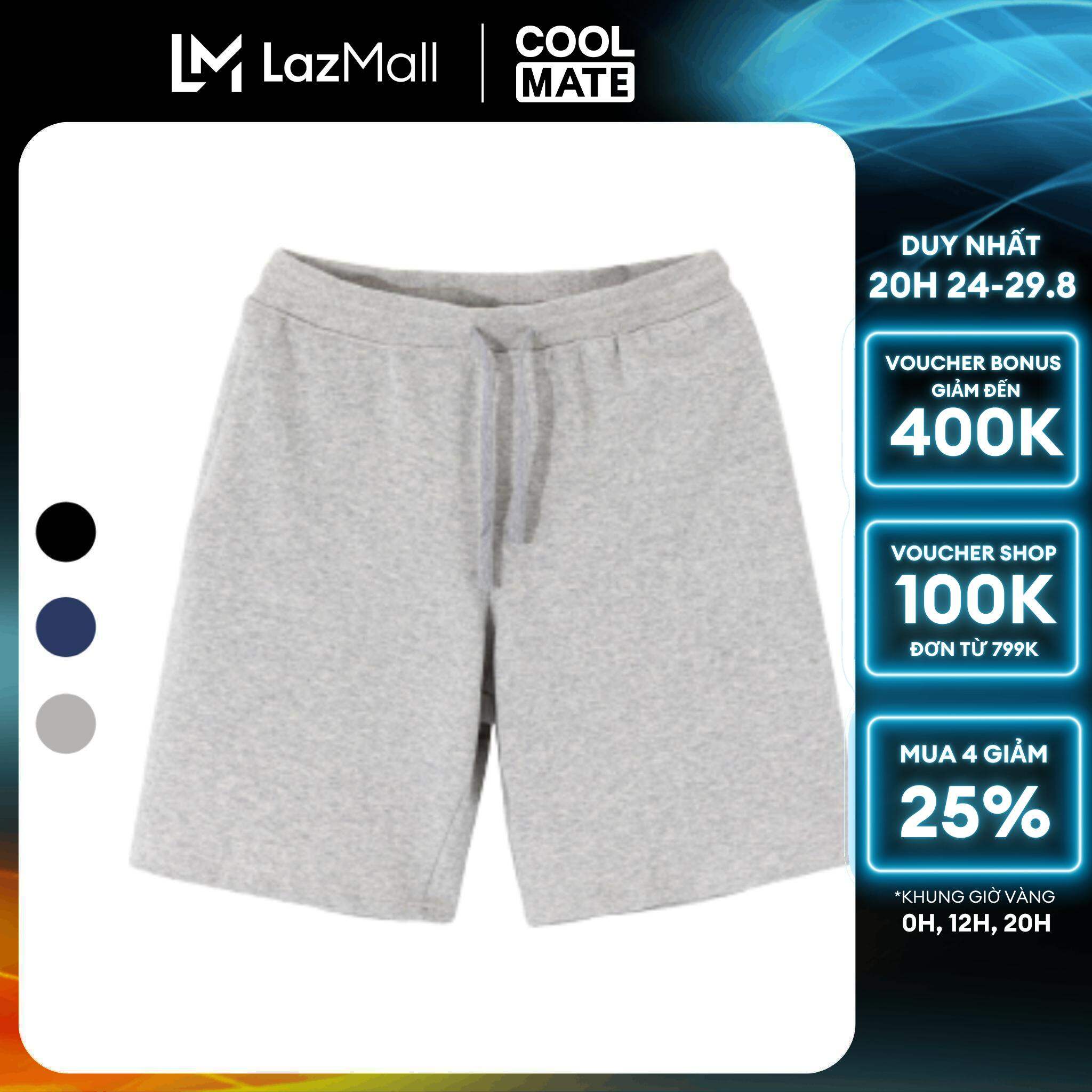 [CHỈ 20H 24-25.8 MUA 4 GIẢM 25%]COOLMATE - Quần Shorts Nam New French Terry cotton thoải mái