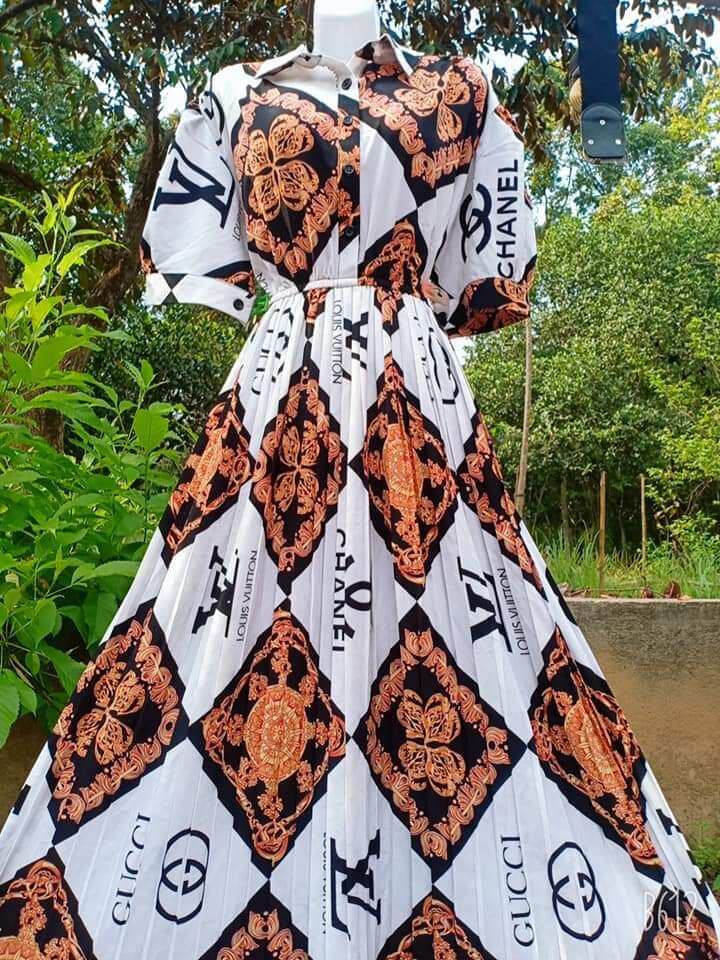 đầm maxi họa tiết