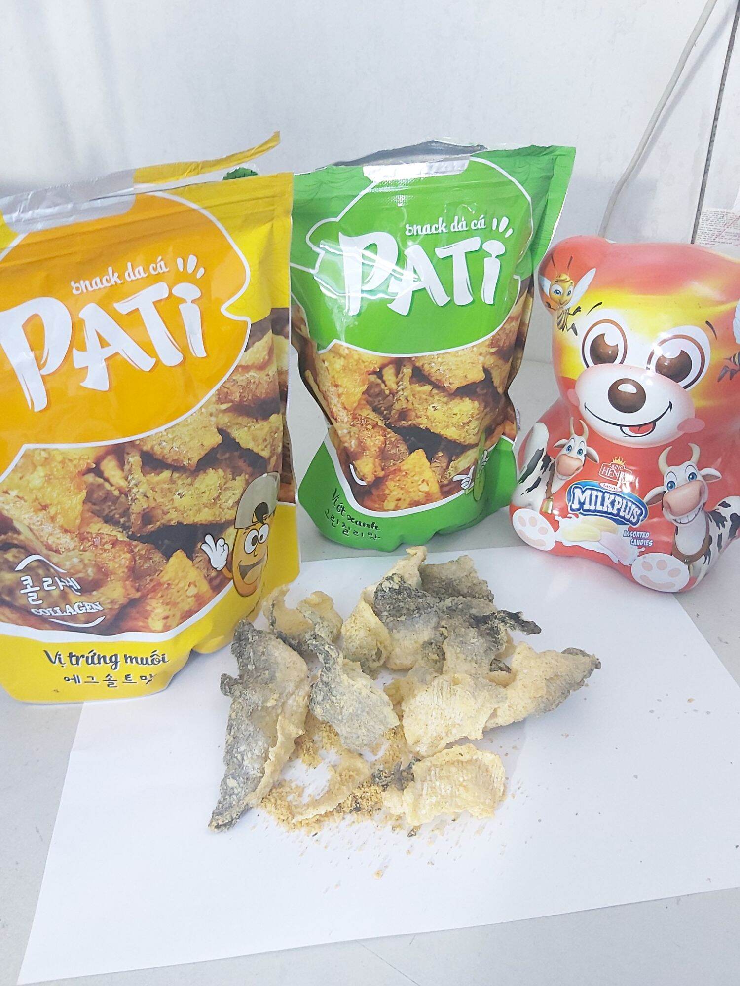 (HCM) SNACK DA CÁ SẤY GIÒN PATI GÓI 50G HSD 2022