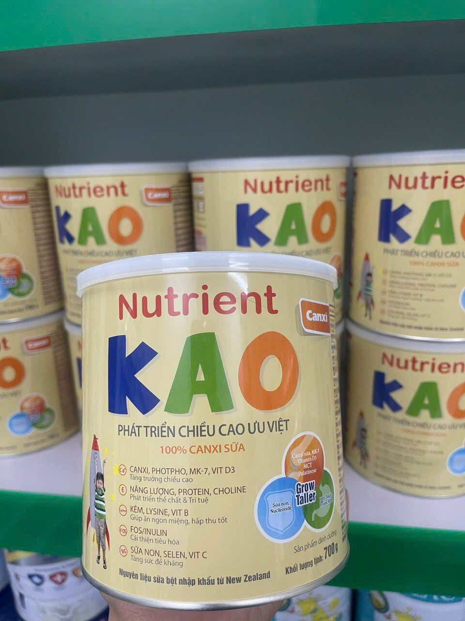 Sữa Nutrient Kao 700g (Date mới nhất) | Cao Lớn Vượt Trội