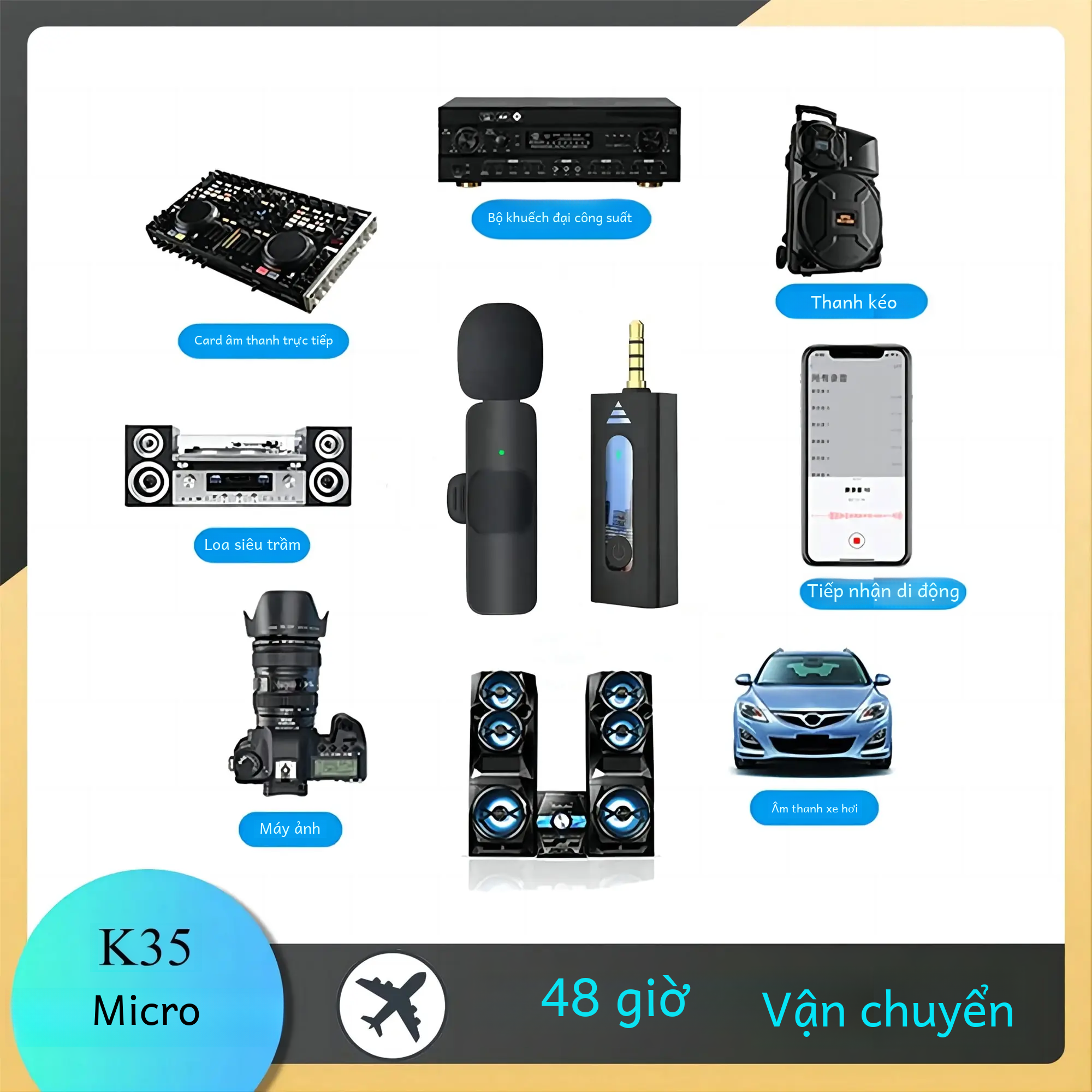 Gamija Không Dây Lavalier Microphone 3.5mm Mic Điện Dung Đa Hướng Cho Camera Loa Điện Thoại Thông Minh Ghi Âm Phát Sóng Trực Tiếp Đơn Hướng Năng Động Bộ Mic Với Chứng Nhận Ce