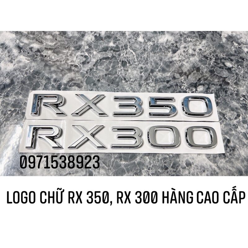 Logo chữ nổi lexus rx 300, rx 350 hàng cao cấp