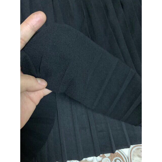 Chân váy xếp ly dáng dài(60~80kg)#Big size