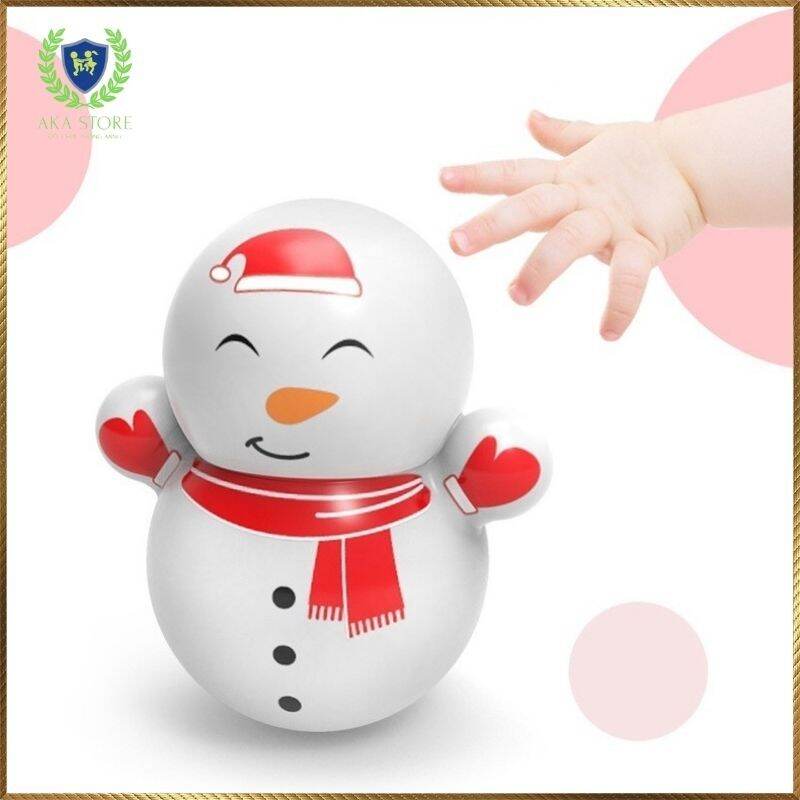 10 Con Lật Đật Mini Hình Người Tuyết