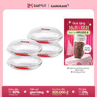 COMBO 4 Hộp thủy tinh LocknLock 850ml X4 LLG885S4 (quấn bóng)