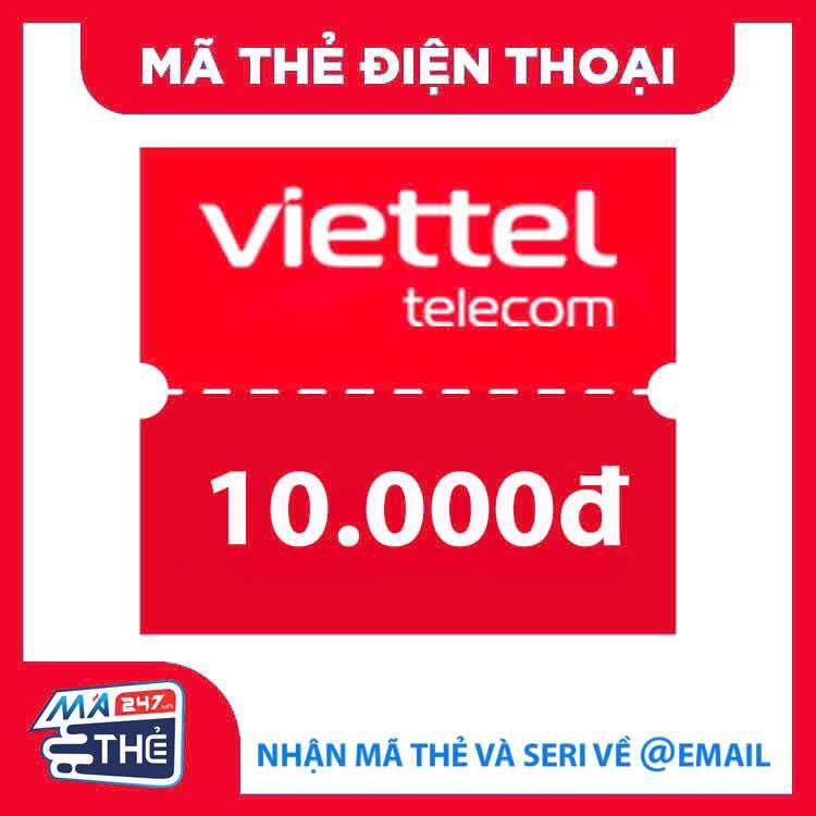 Mã thẻ nạp điện thoại Viettel 10K