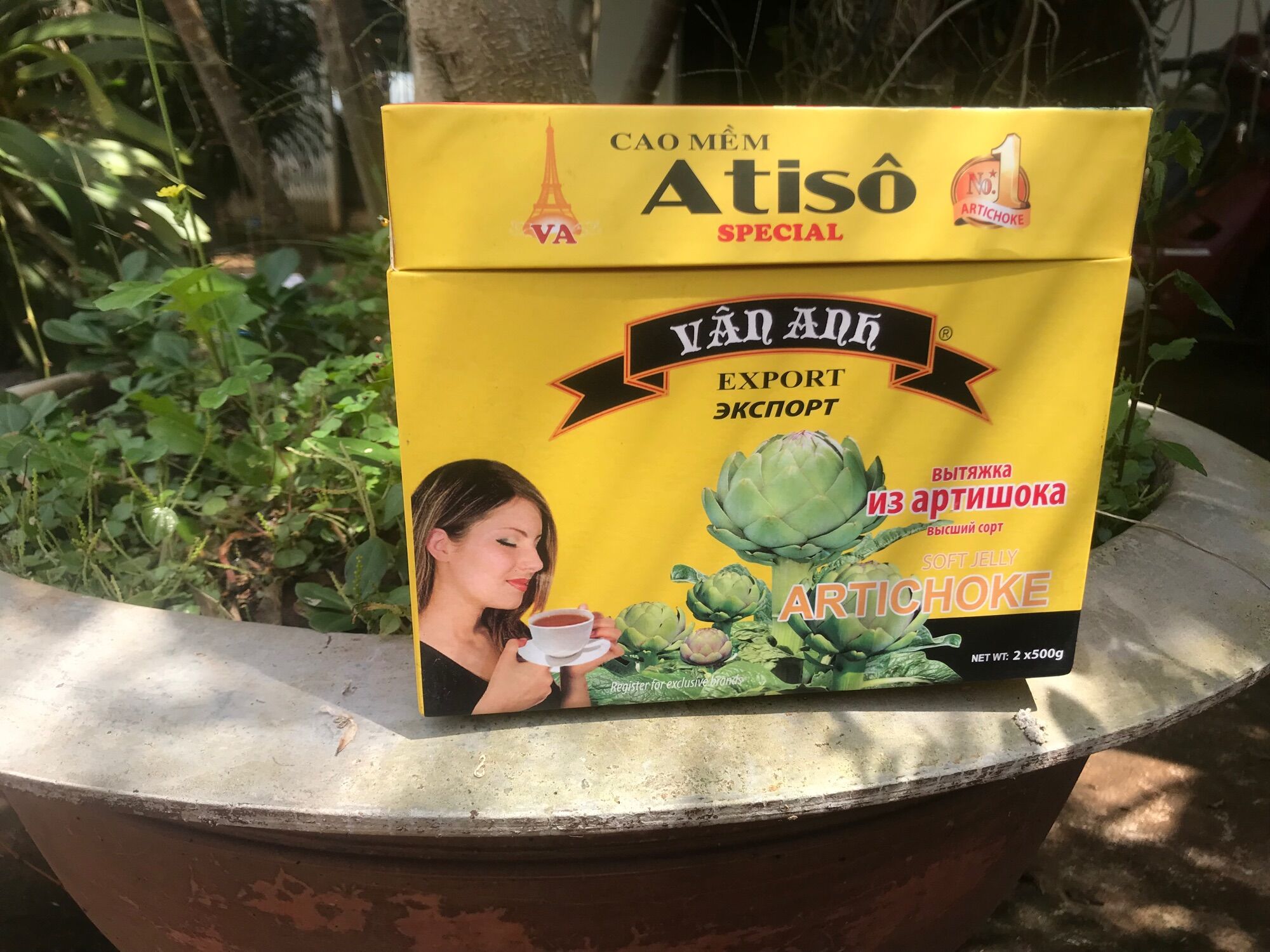 Hũ 500g cao Atiso Đà Lạt 35% hoa