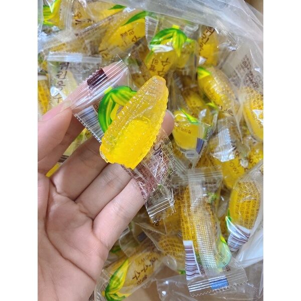Kẹo bắp dẻo trong có nhân túi 400g