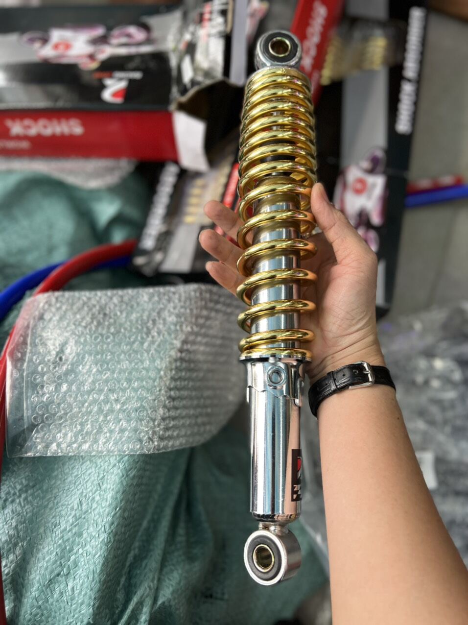 phuộc Ta 330mm gắn cho wave dream Fu