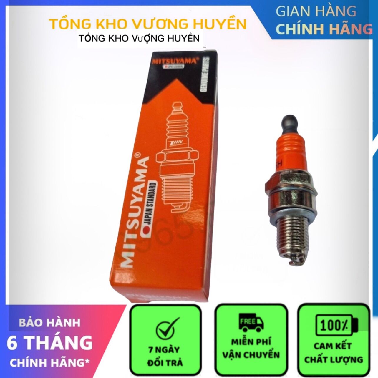 Bugi 4 thì mitsuyama dùng cho máy cắt cỏ honda gx35, gx25,... máy cưa 4 thì các loại