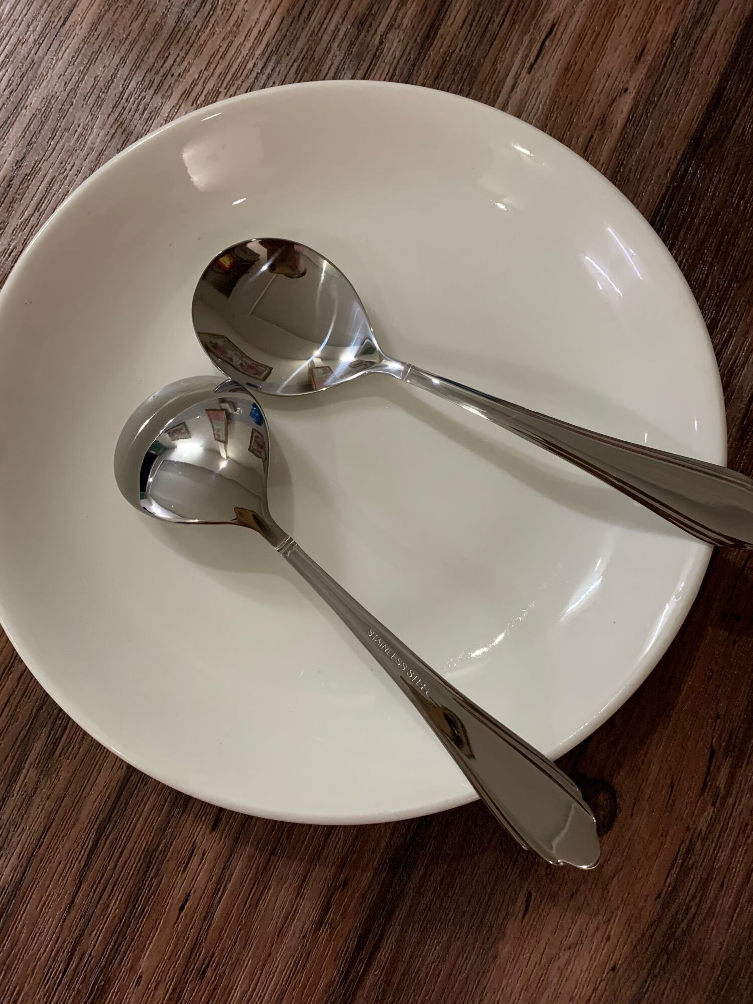 Muỗng inox cơm phở đầu tròn 1 cái