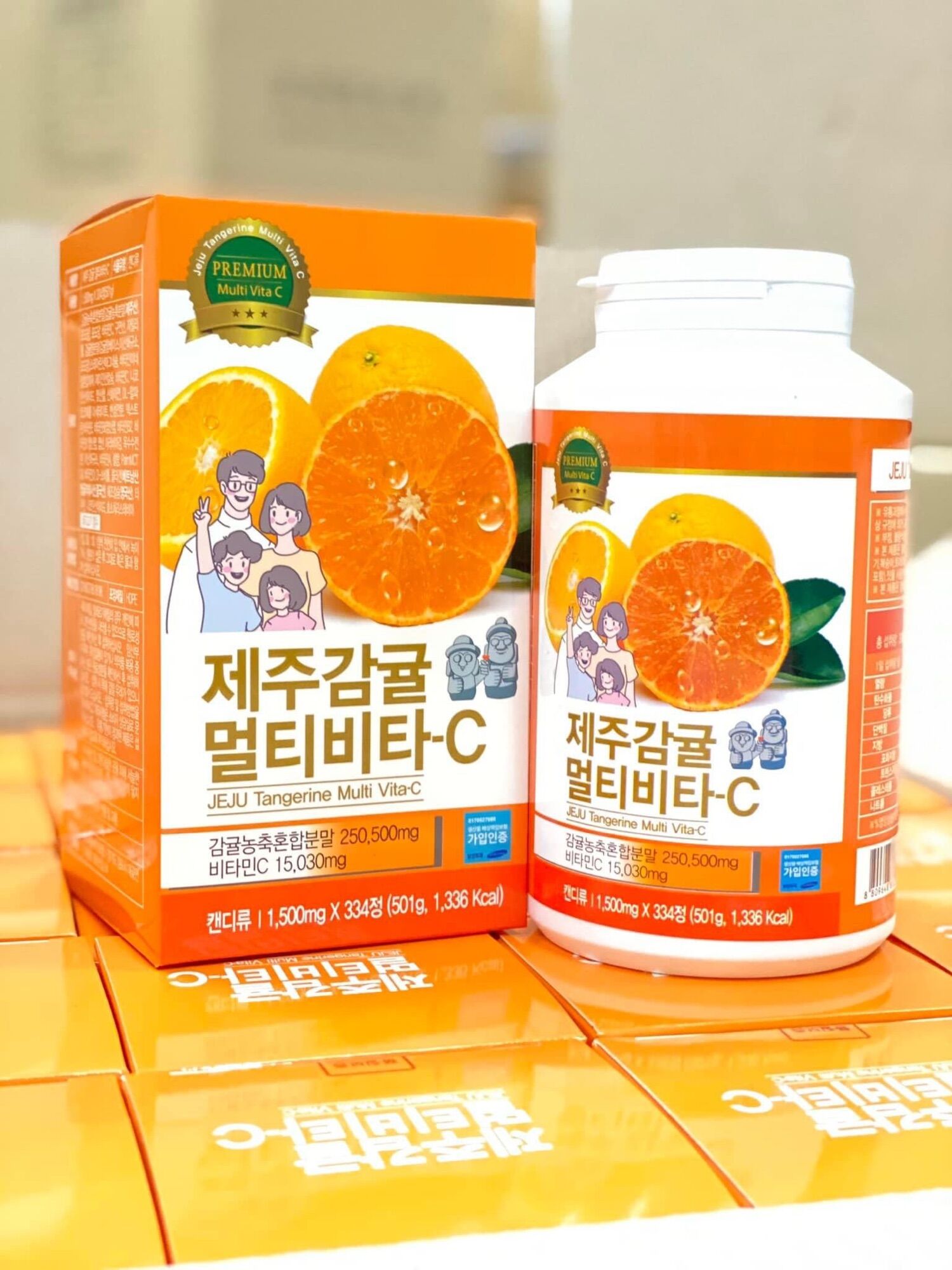 Viên ngậm vitamin c jeju tangarine vita c hàn quốc 15.030mg - hộp 501g