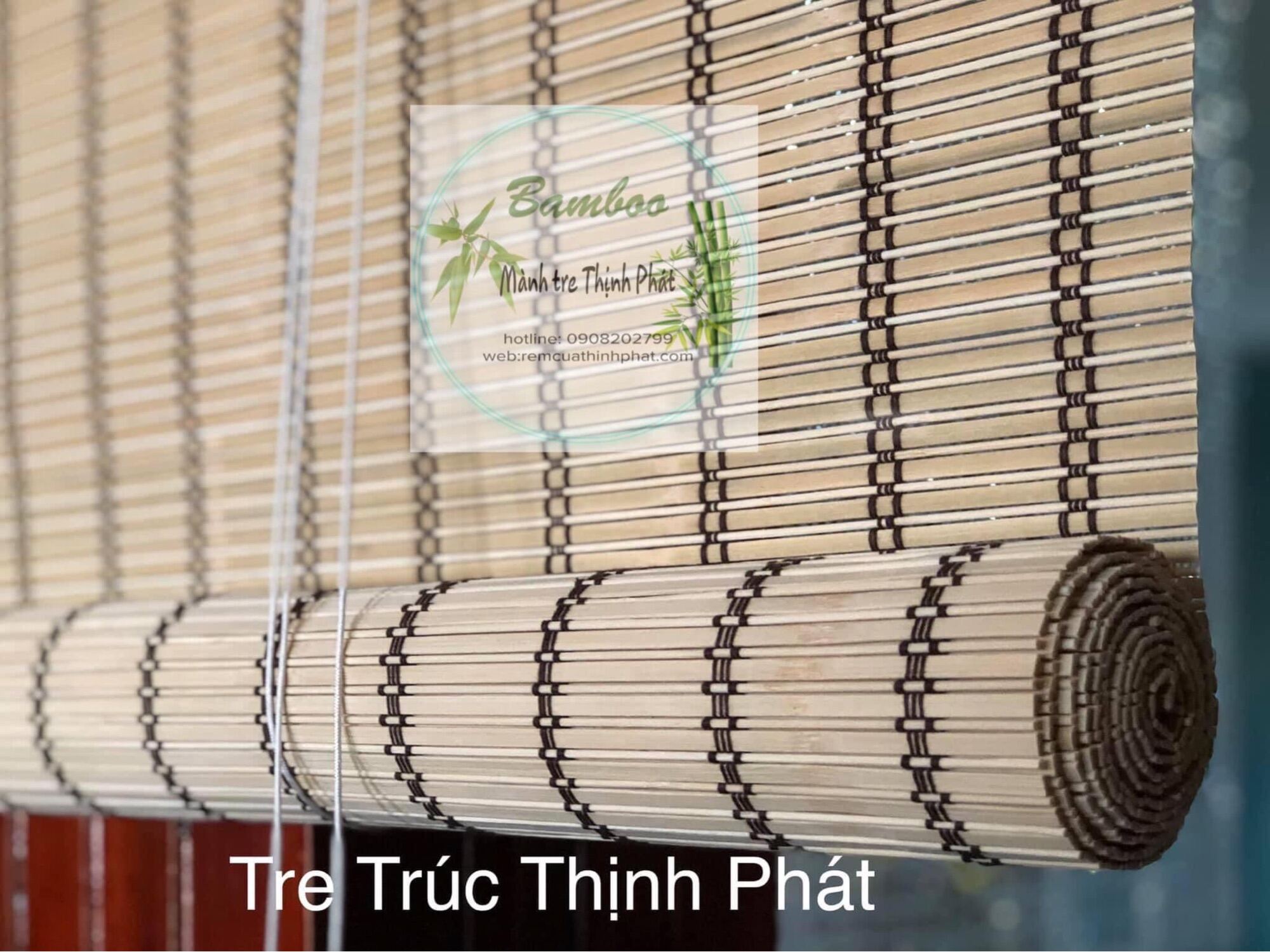 Rèm tăm tre che nắng hoặc trang trí. Mành tre trúc cửa sổ. Làm mọi kích thước.