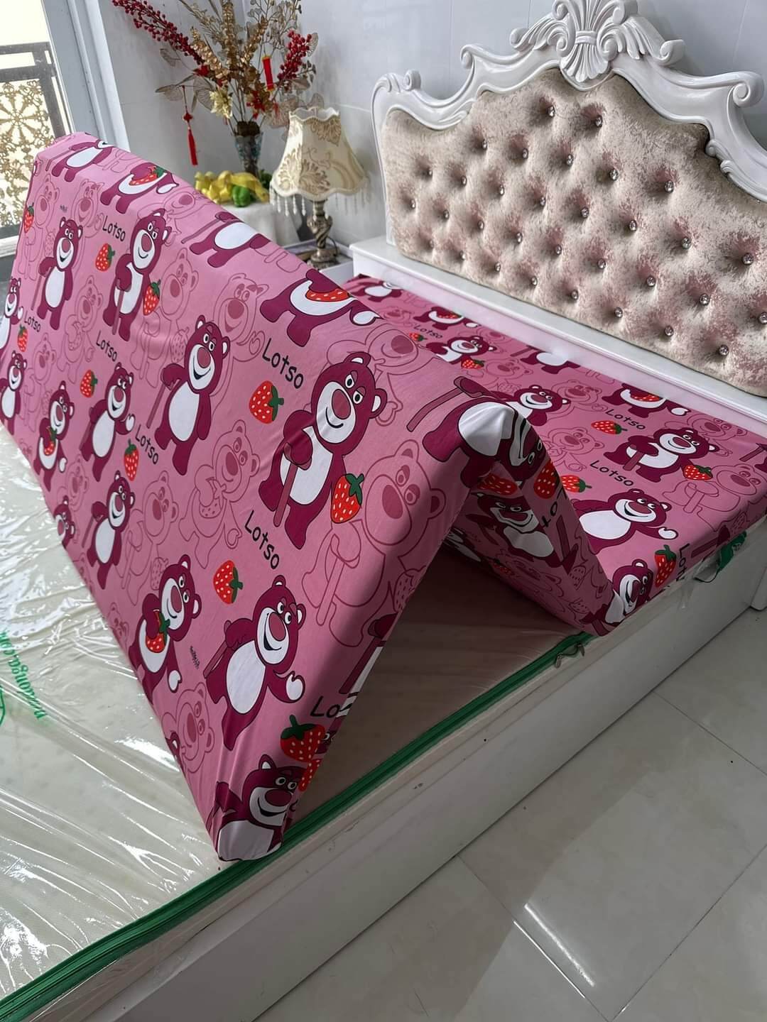 Áo bọc nệm _ bọc 2 mặt nệm có khóa kéo bảo vệ nệm