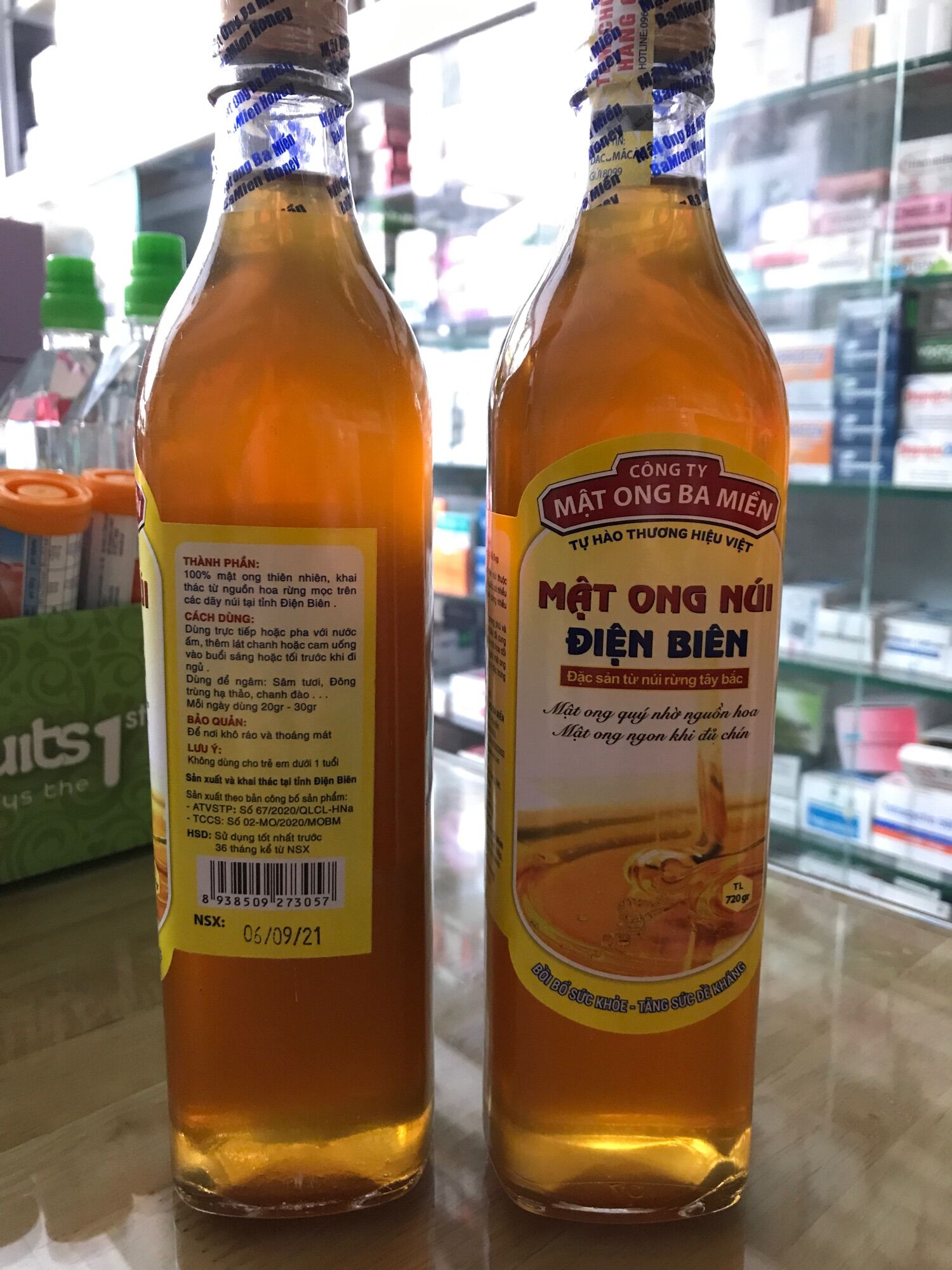[ HÀNG CHÍNH HÃNG] Mật ong núi điện biên chai 720g