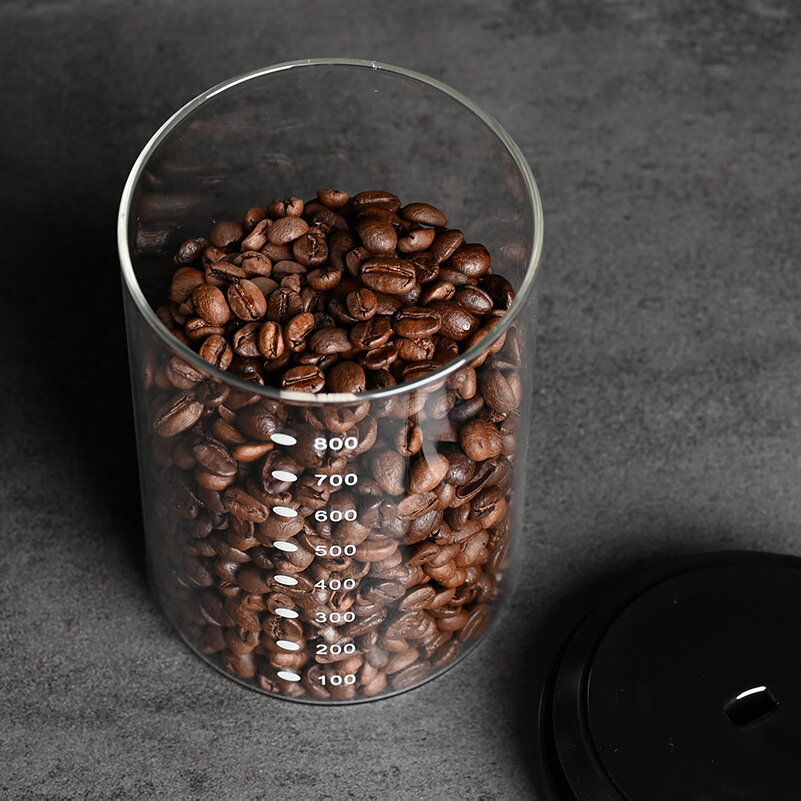 Bình Đựng Hạt Cà Phê Bình Kín Bột Cà Phê Bình Cà Phê Thủy Tinh Borosilicate Bình Trà Sữa Bột Bình Chứa Thực Phẩm