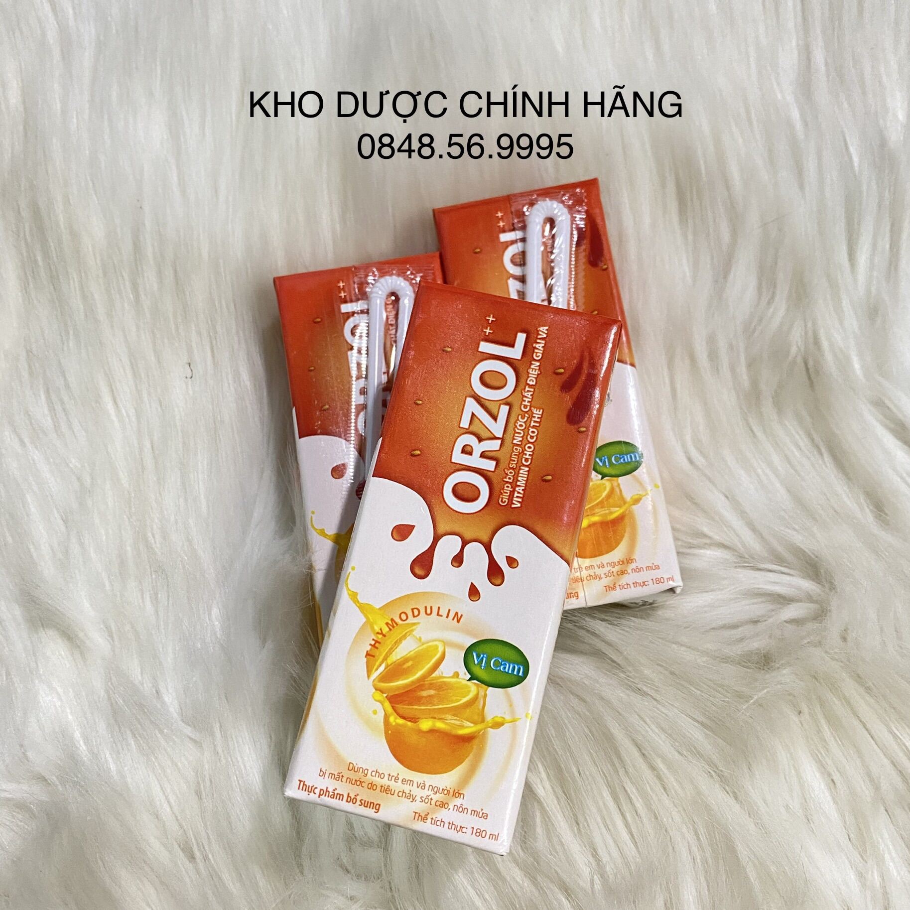 ORZOL vị cam 180ml - Bổ sung nước, chất điện giải và vitamin cho cơ thể