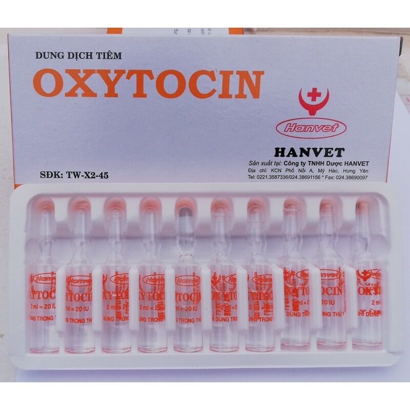 Hanvet Oxytocin 2ml heo, trâu, bò