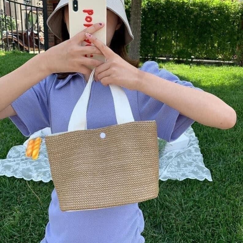 Túi cói mini đi biển