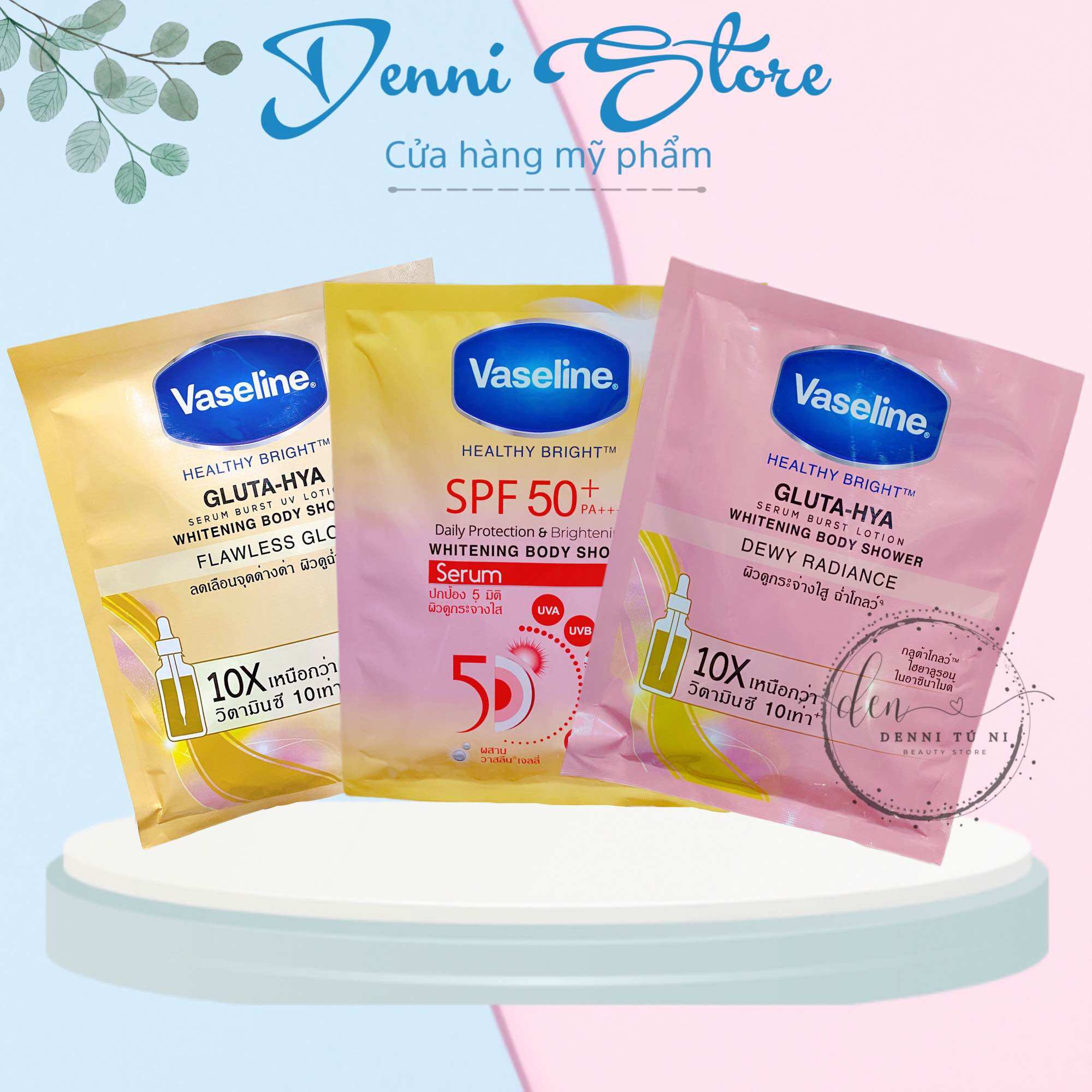 Set tắm trắng Vaseline Thái Lan bịch 120g