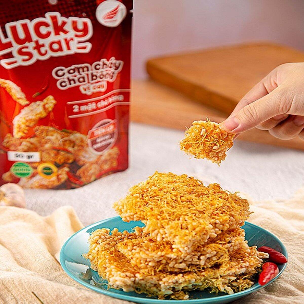 CƠM CHÁY CHÀ BÔNG VỊ PHÔ MAI