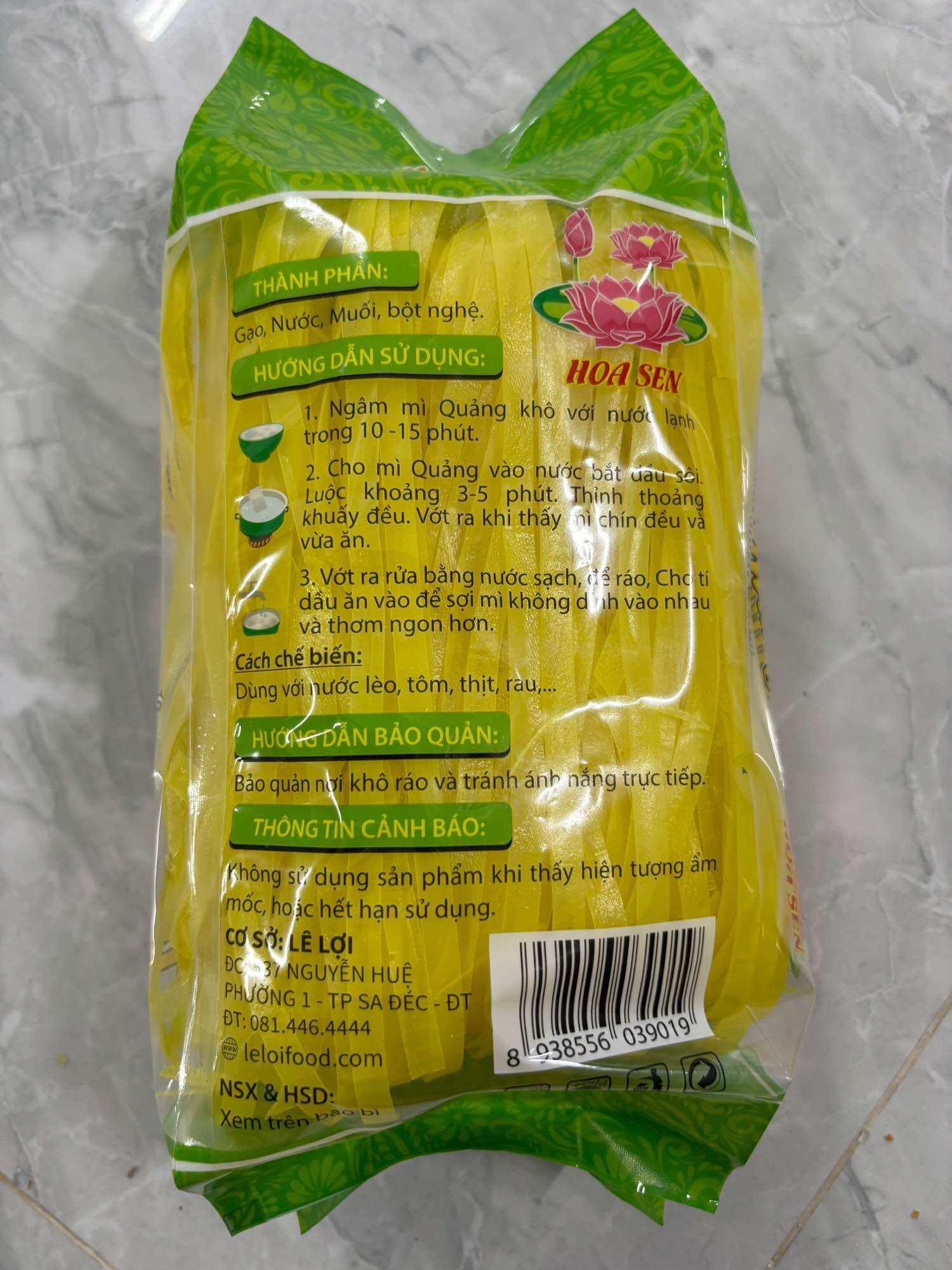 [HCM]MÌ QUẢNG KHÔ SA ĐÉC GÓI 400G Bao Bì Mới